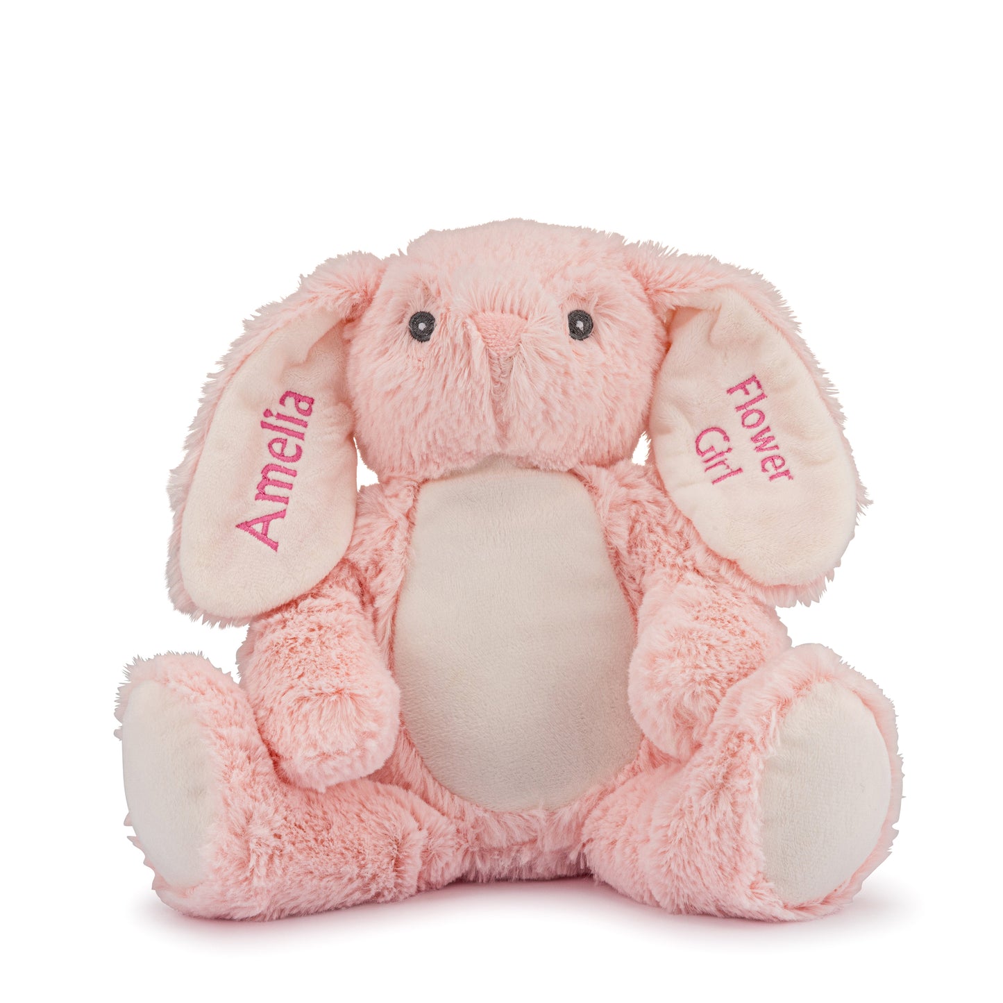 Personalised Pink Rabbit Soft Toy