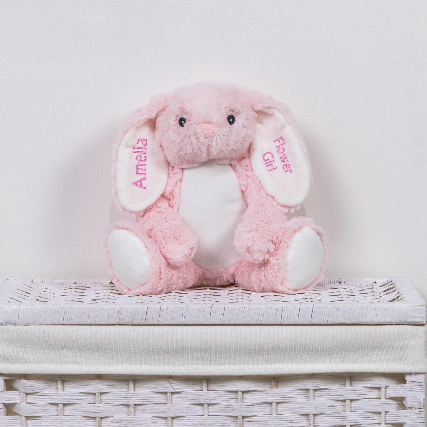 Personalised Pink Rabbit Soft Toy