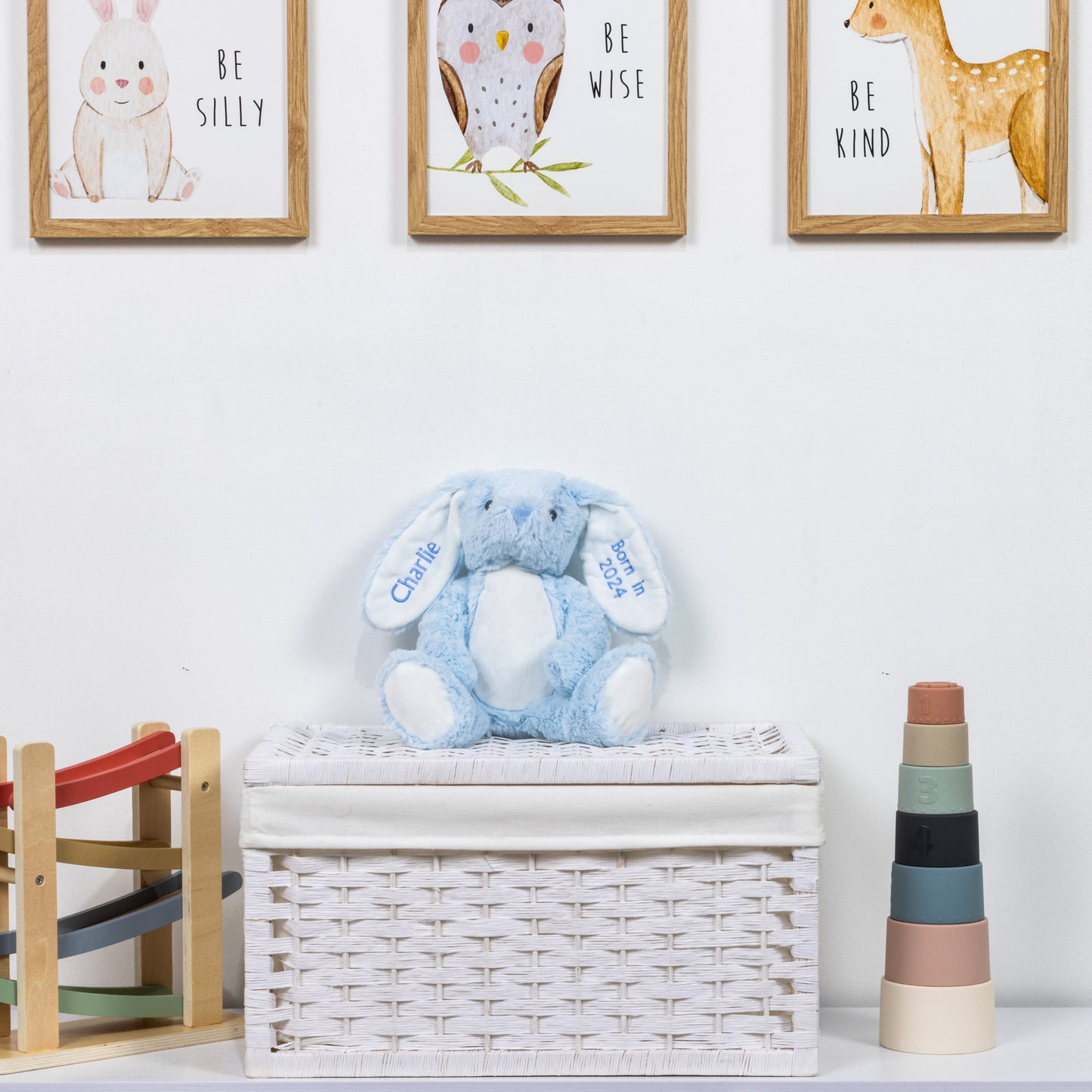 Personalised Blue Rabbit Soft Toy