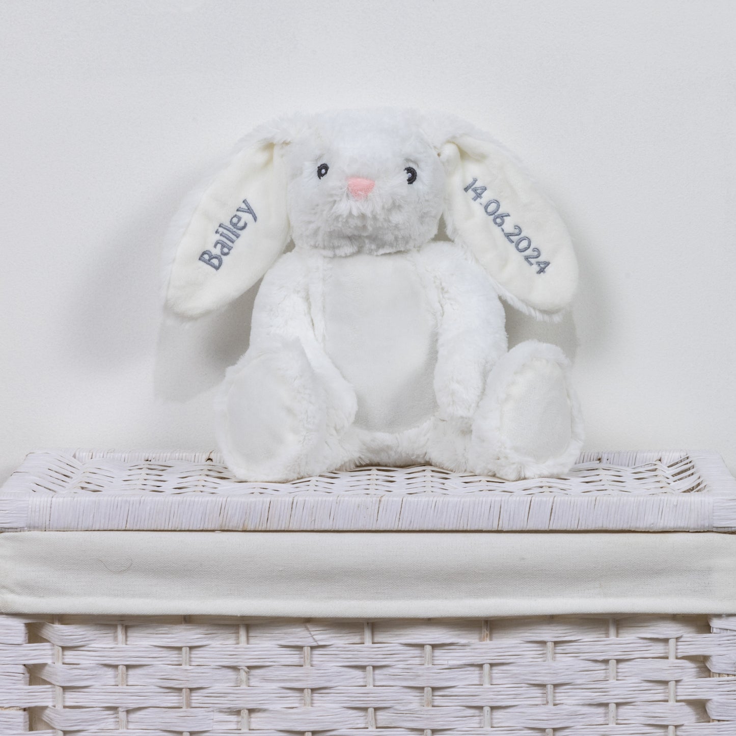 Personalised White Rabbit Soft Toy