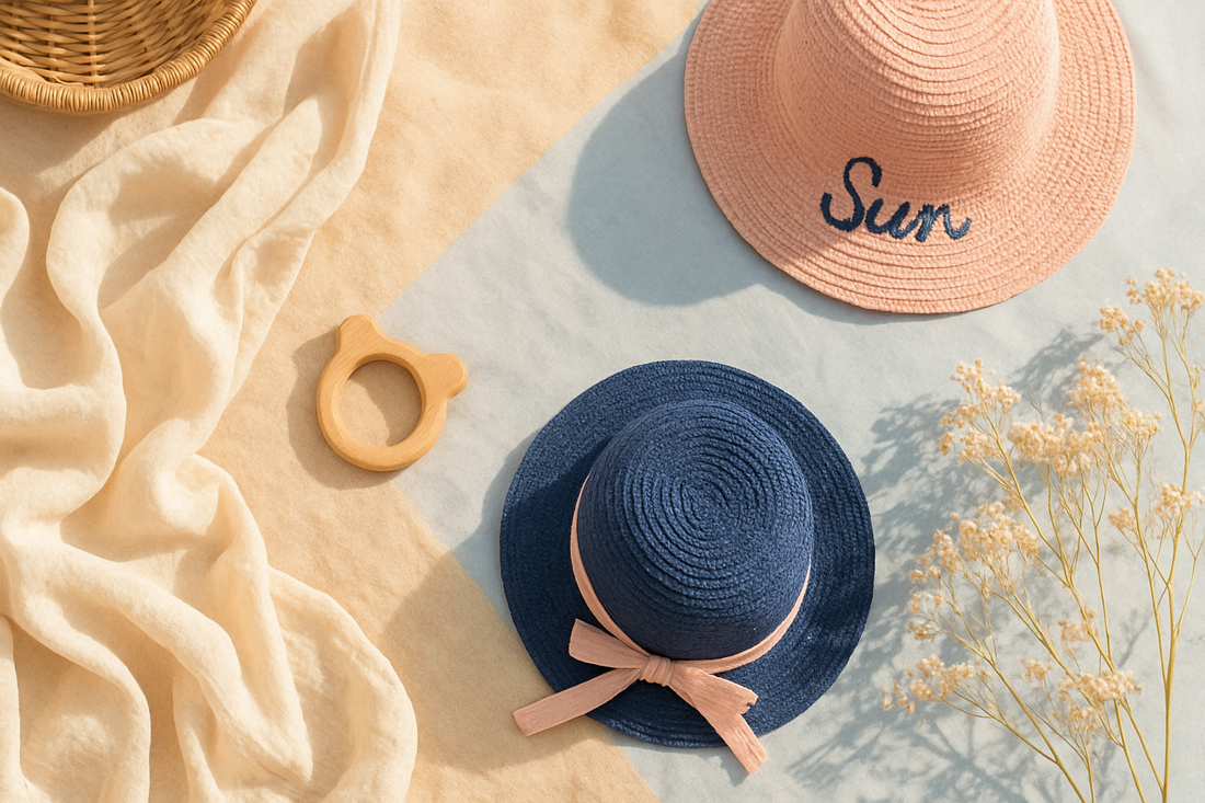 Inspiration for summer baby boy and girl names with warm weather items