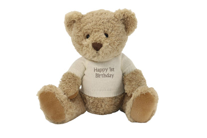 Personalised teddy bear wearing an embroidered jumper — additional view 3