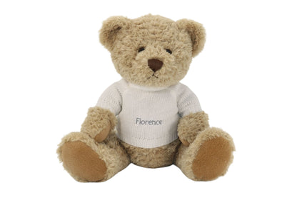 Personalised teddy bear wearing an embroidered jumper — additional view 2