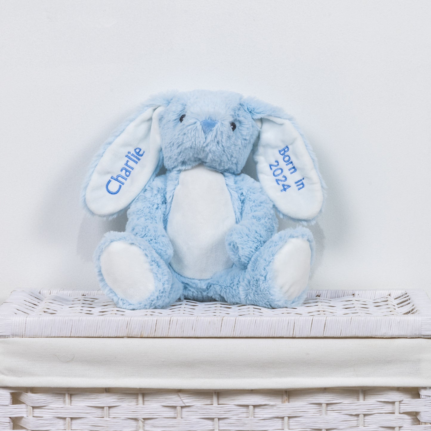 Personalised Blue Rabbit Soft Toy